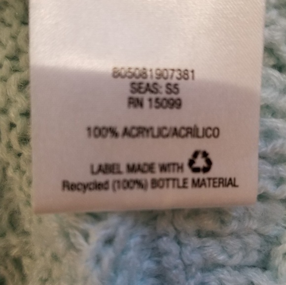 METAPHOR Aqua Shell Pattern Long Sweater - Picture 7 of 7
